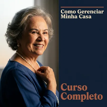 Capa do curso completo “Como gerenciar minha casa”, com foto de Olívia Cicci