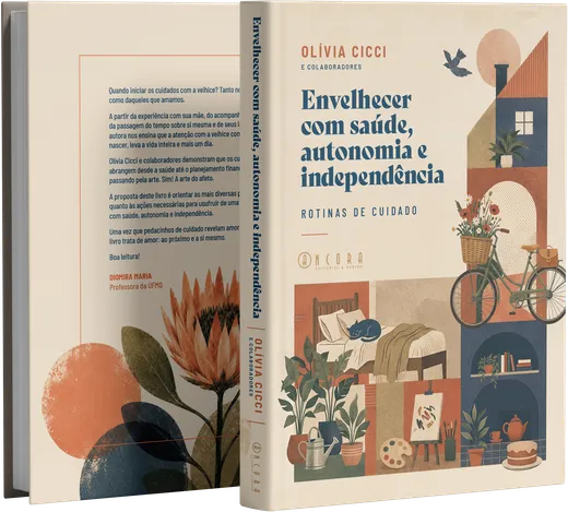 Capa do livro “Envelhecer com saúde, autonomia e independência”, de Olívia Cicci